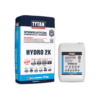 HYDRO 2K Wysokoelastyczna hydroizolacja z włóknami A+B 8 kg.